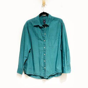 Gap Big Shirt Teal Size Medium